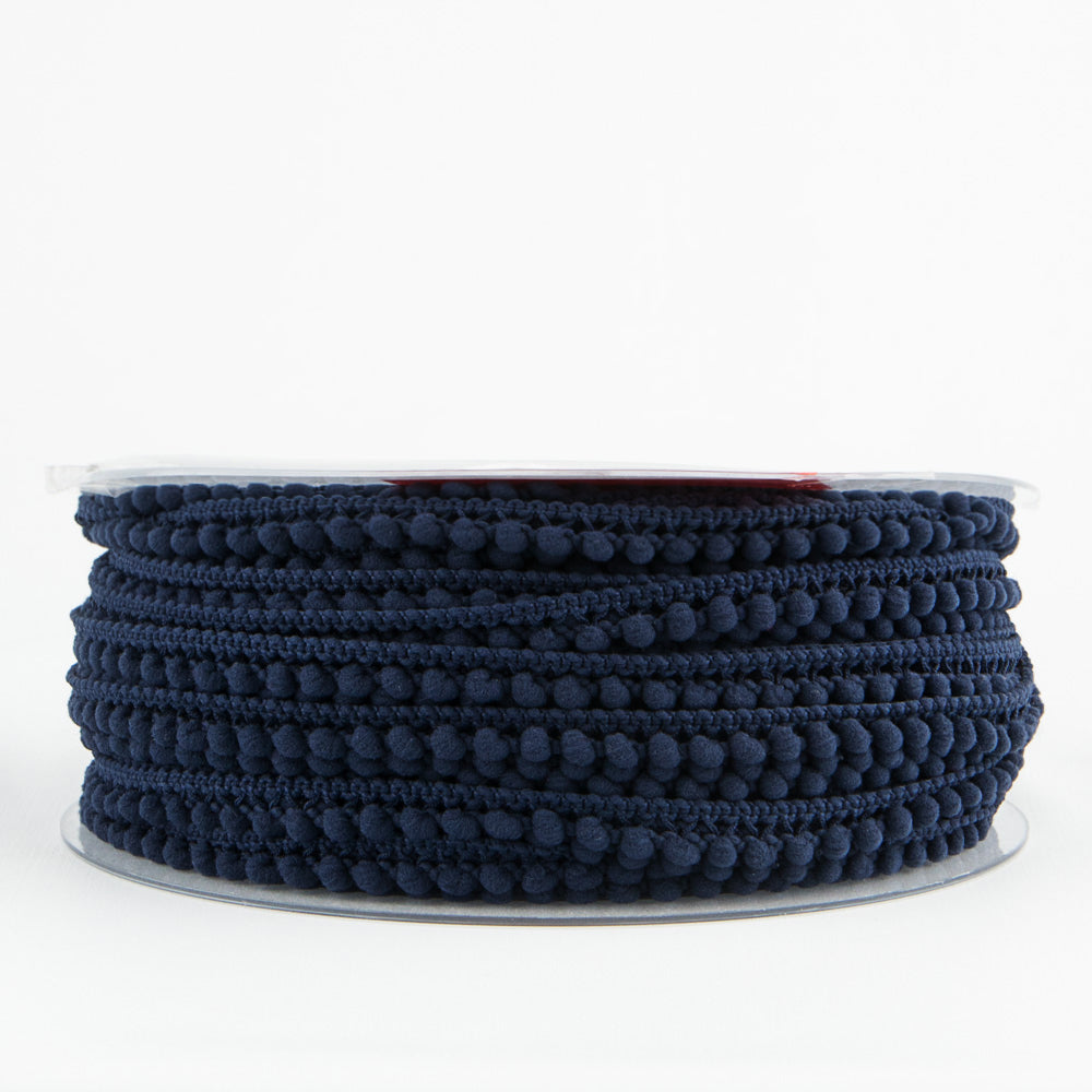 Fita de Pompom Espuma Mini Marinho - Ribes y Casals