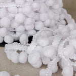 Fita de Pompom Branca - Ribes y Casals