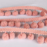 Fita de Pompom Rosa Pastel - Ribes y Casals