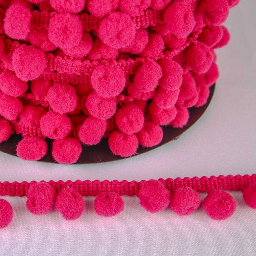 Fita de Pompom Rosa Pink - Ribes y Casals