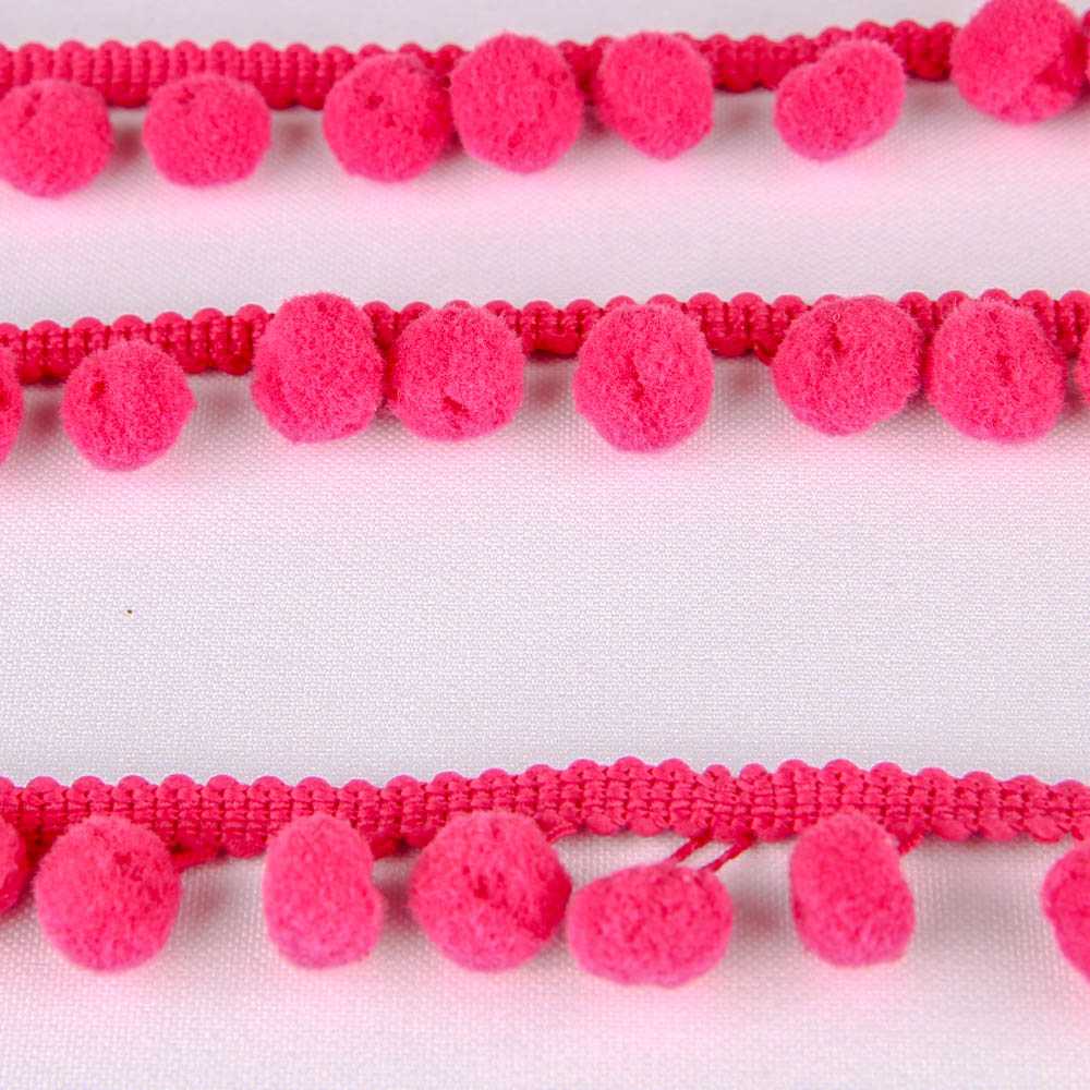 Fita de Pompom Rosa Pink - Ribes y Casals