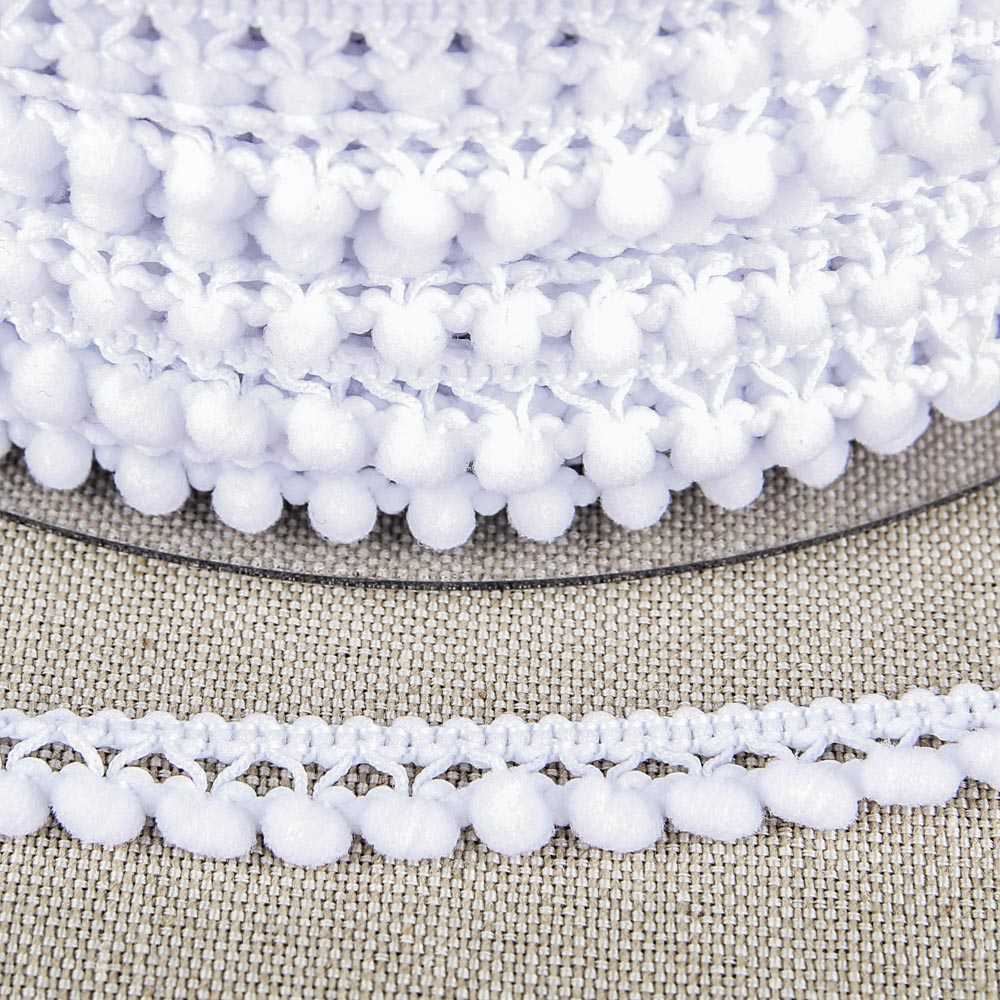 Fita de Pompom Branca - Ribes y Casals