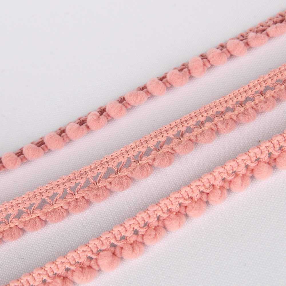 Fita de Pompom Mini Rosa Pastel - Ribes y Casals