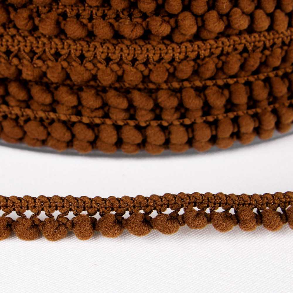 Fita de Pompom Mini Castanho - Ribes y Casals