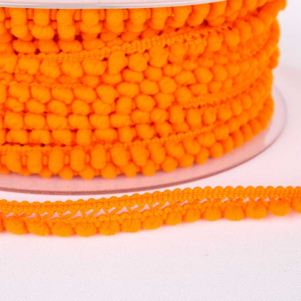 Fita de Pompom Mini Laranja - Ribes y Casals