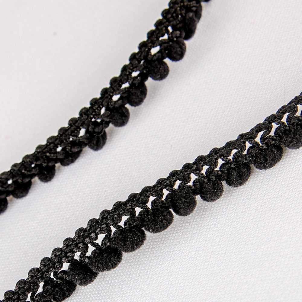 Fita de Pompom Mini Preta - Ribes y Casals