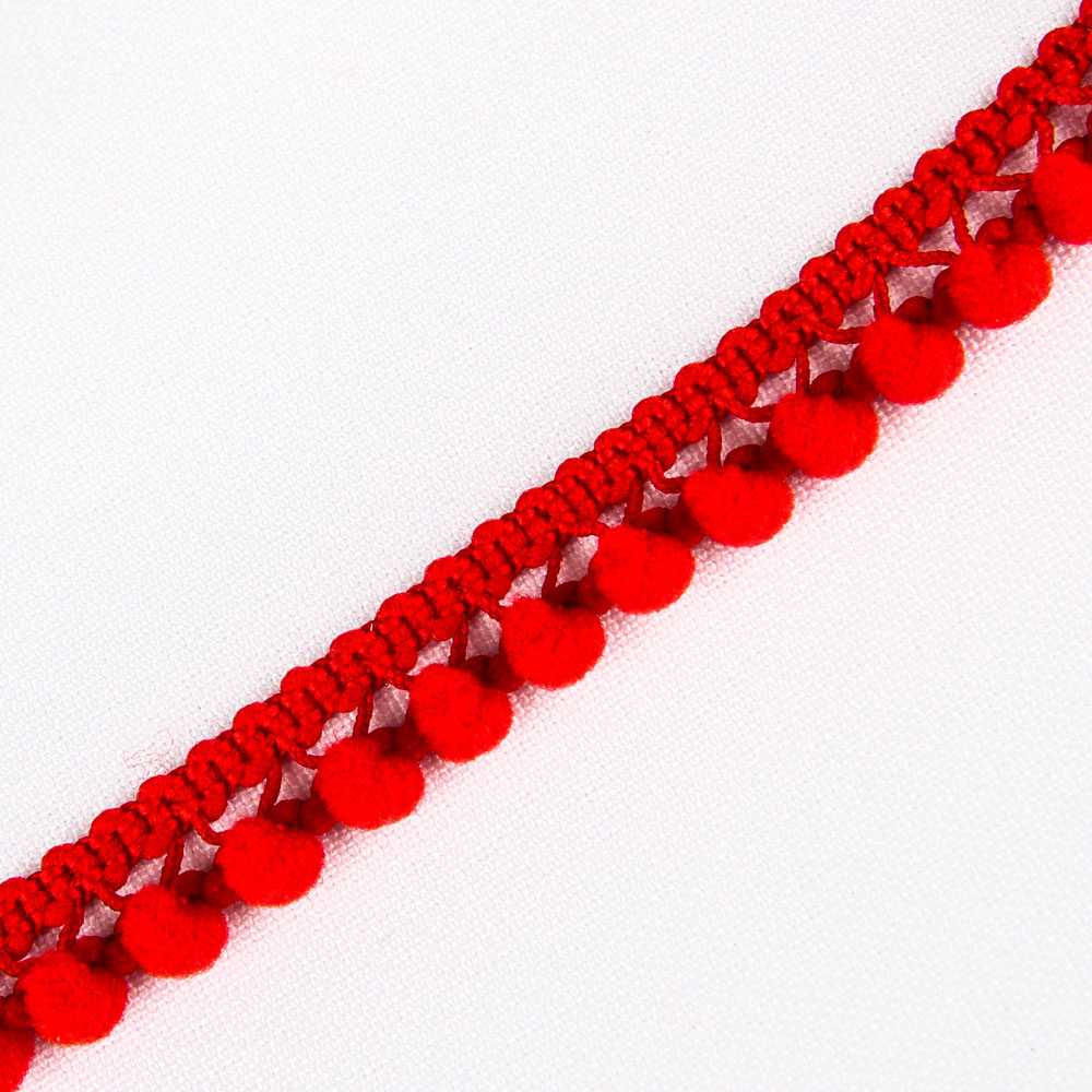 Fita de Pompom Mini Vermelha - Ribes y Casals