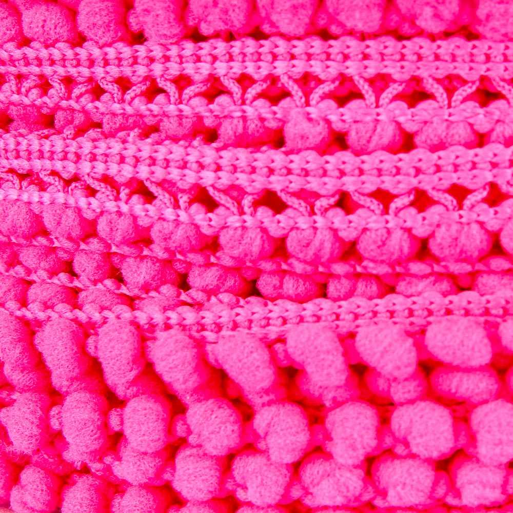 Fita de Pompom Mini Rosa Pink - Ribes y Casals