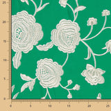 Xale Bordado Cru Tencel Esmeralda - Ribes y Casals