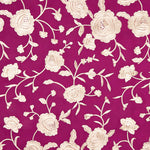 Xale Bordado Cru Tencel Morango - Ribes y Casals