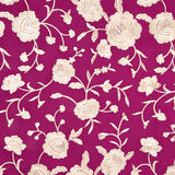 Xale Bordado Cru Tencel Morango - Ribes y Casals