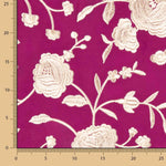 Xale Bordado Cru Tencel Morango - Ribes y Casals