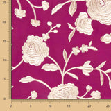 Xale Bordado Cru Tencel Morango - Ribes y Casals