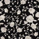 Xale Bordado Cru Tencel Preto - Ribes y Casals