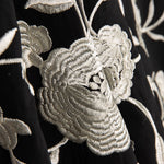 Xale Bordado Cru Tencel Preto - Ribes y Casals