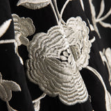 Xale Bordado Cru Tencel Preto - Ribes y Casals