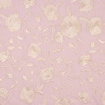 Xale Bordado Cru Tencel Rosa Pérola - Ribes y Casals