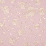 Xale Bordado Cru Tencel Rosa Pérola - Ribes y Casals