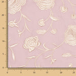 Xale Bordado Cru Tencel Rosa Pérola - Ribes y Casals