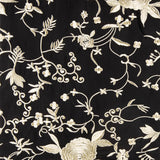 Xale Tencel Bordado Preto - Ribes y Casals
