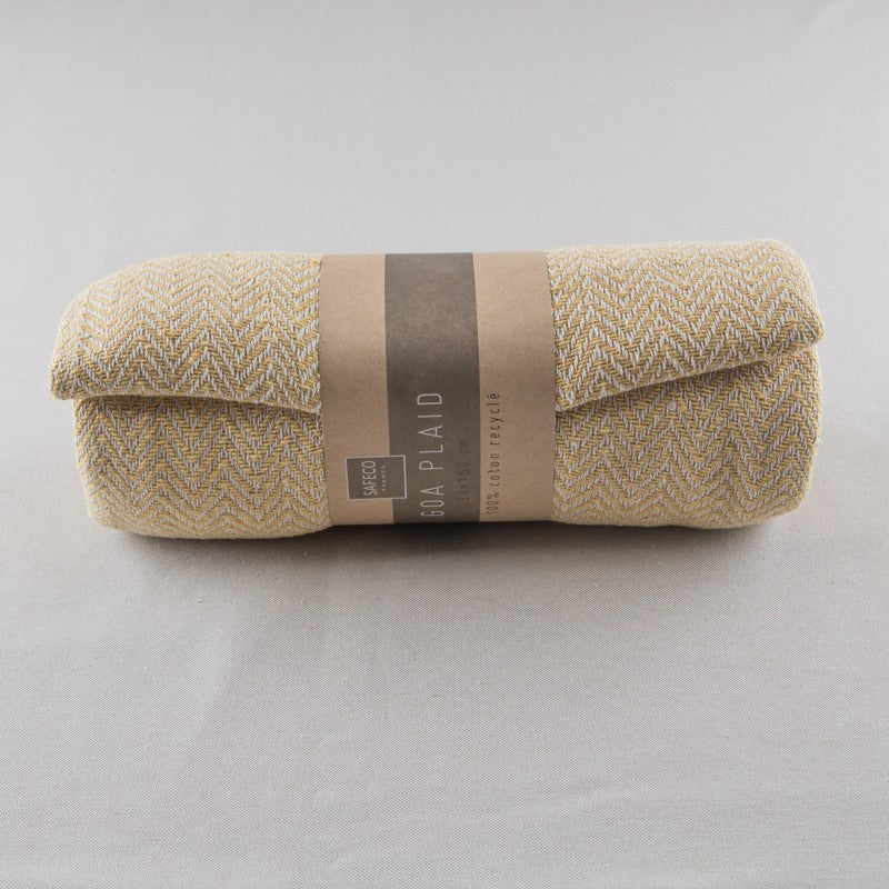 Mantas Plaid Ocre - Ribes y Casals
