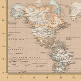 Toalha Anti Manchas Mapa Mundial Areia - Ribes y Casals