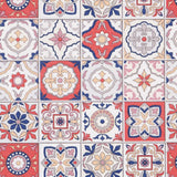 Toalha Anti Nódoas Mosaico Vermelho - Ribes y Casals