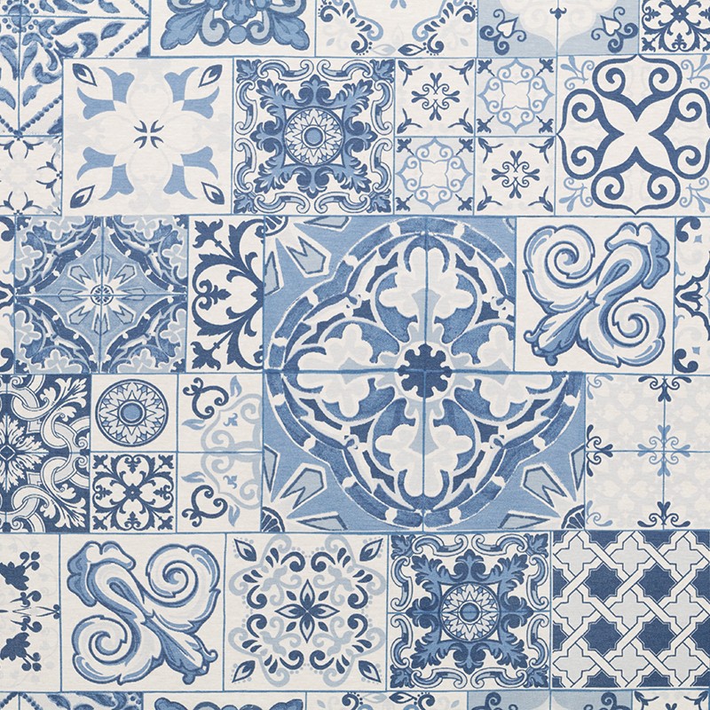 Mantel Anti Manchas Quadrado Azul - Ribes y Casals