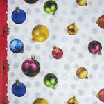 Toalha de Mesa Natal Anti-manchas Bolas Branca - Ribes y Casals