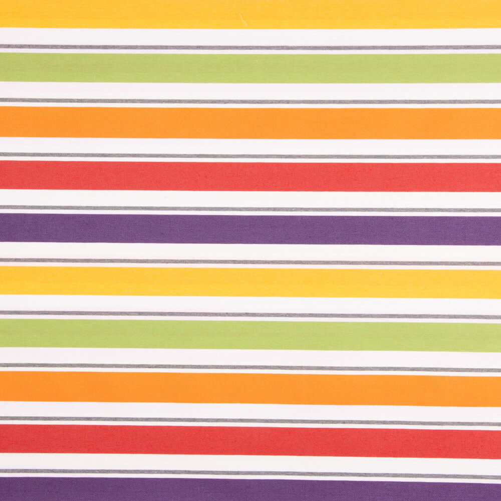 Tecido Toalha Anti-Manchas Aramis Multi Riscas Azul - Ribes y Casals