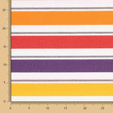 Tecido Toalha Anti-Manchas Aramis Multi Riscas Azul - Ribes y Casals