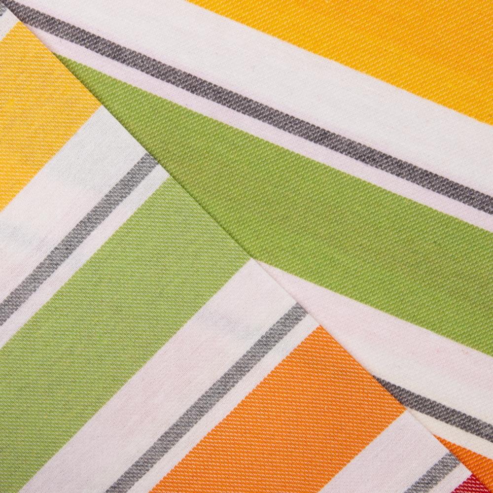 Tecido Toalha Anti-Manchas Aramis Multi Riscas Azul - Ribes y Casals