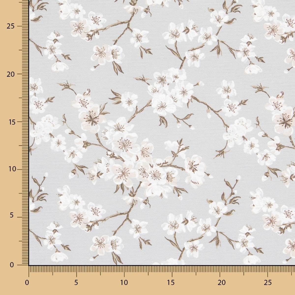 Toalha de Mesa Anti Manchas Flor Japão Cinza - Ribes y Casals