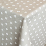 Toalha de Mesa Anti-Manchas Bolinhas Pedra - Ribes y Casals