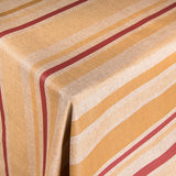 Tecido Toalha Anti-Manchas Aramis Multi Riscas Ochre - Ribes y Casals