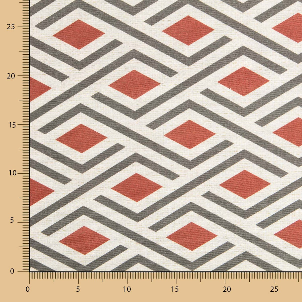 Toalha de Mesa Anti-Mancha Losangos Garnet - Ribes y Casals