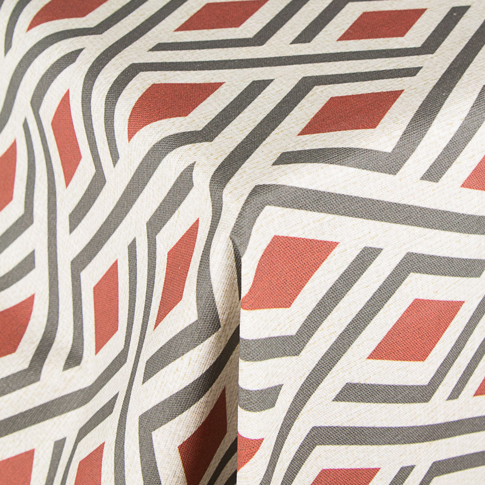 Toalha de Mesa Anti-Mancha Losangos Garnet - Ribes y Casals