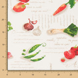 Toalha de Mesa Anti-Manchas Verduras Ecru - Ribes y Casals