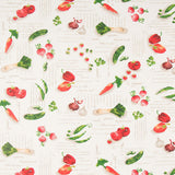 Toalha de Mesa Anti-Manchas Verduras Ecru - Ribes y Casals