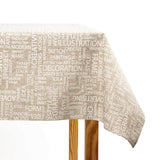 Toalha de Mesa Anti-Manchas Deco Bege - Ribes y Casals