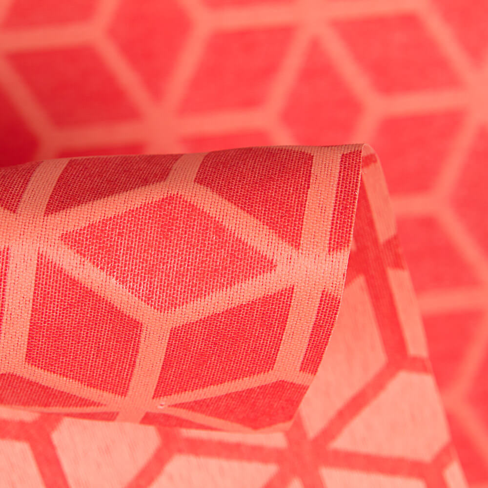 Toalha Anti-Manchas Jacquard Geométrico Coral - Ribes y Casals