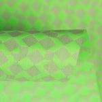 Toalha Anti-Manchas Jacquard Geométrico Verde Flúor - Ribes y Casals