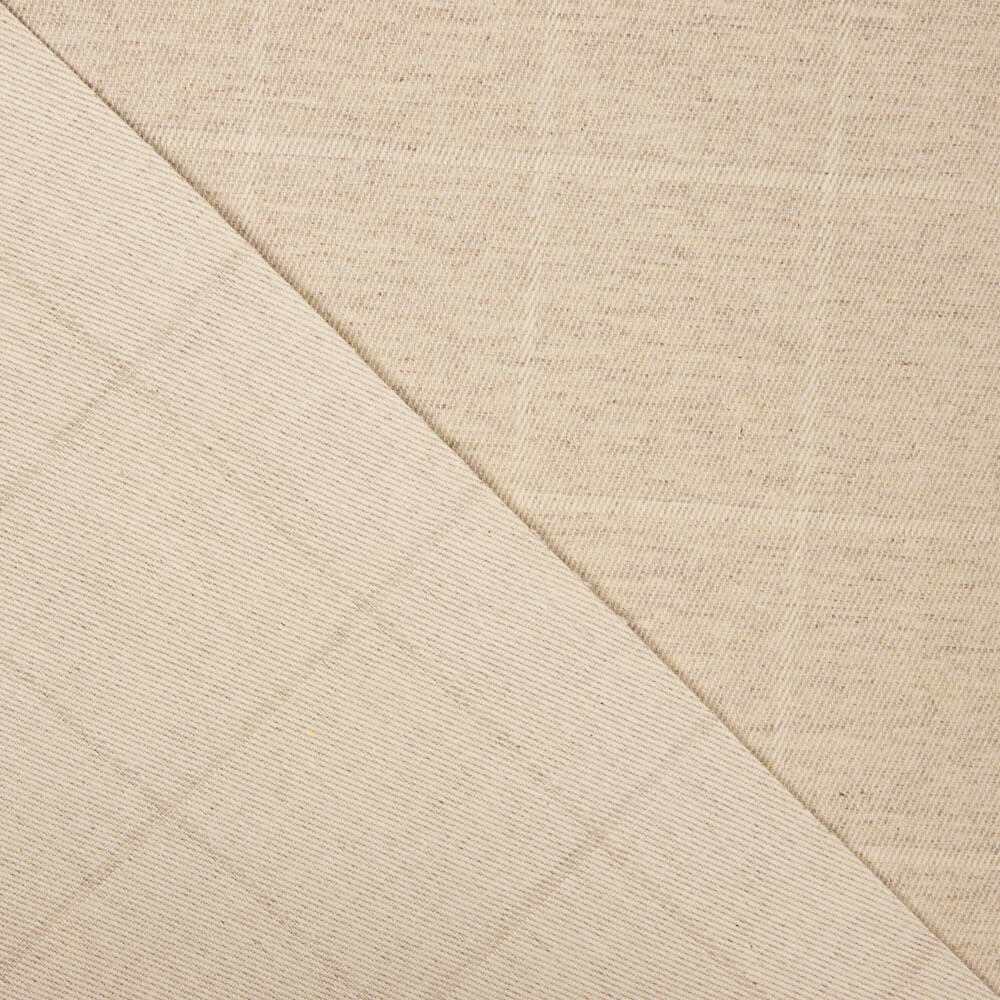 Toalha Mesa Rústica Xadrez Bege - Ribes y Casals