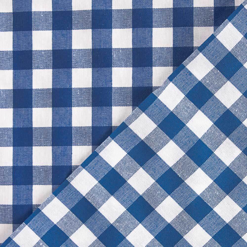 Toalha de Mesa Resinada Anti-Nódoa Xadrez Azul - Ribes y Casals