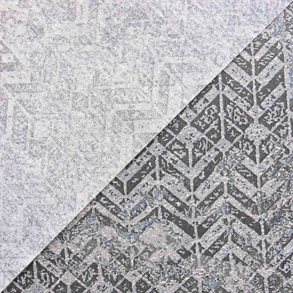 Mantel Resinado Antimanchas Geo Grises - Ribes y Casals