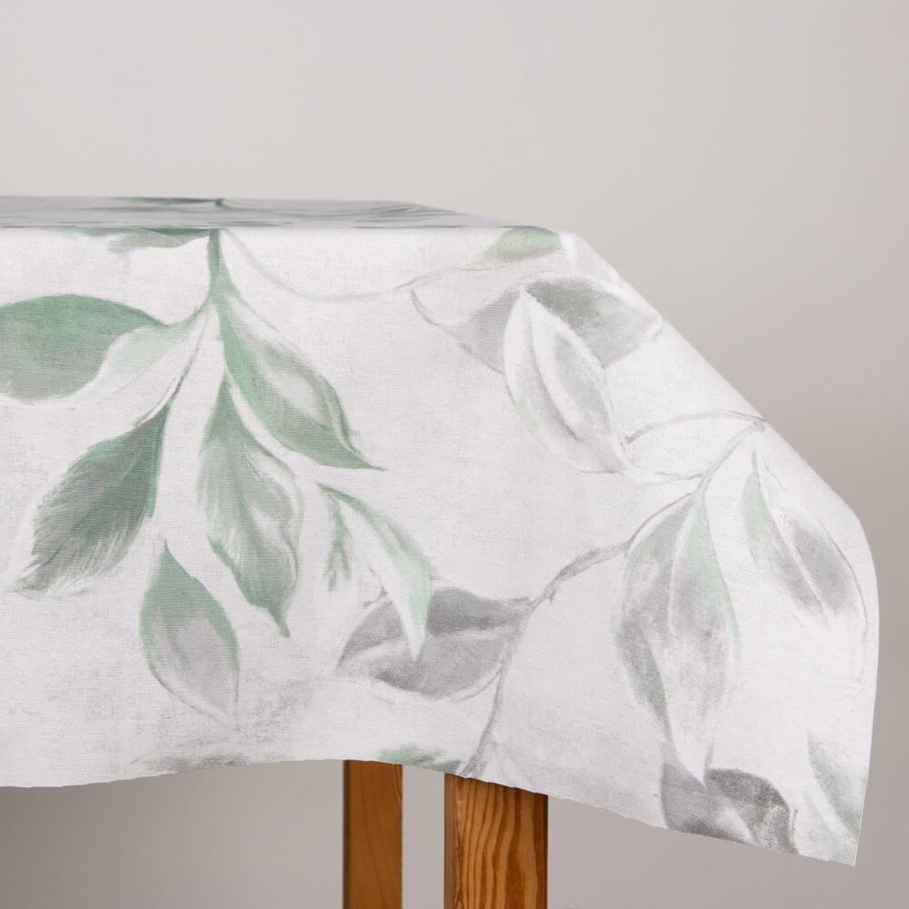 Mantel Resinado Antimanchas Hojas Pintura - Ribes y Casals