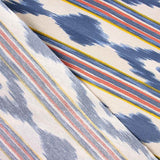 Retal Mantel Resinado Antimanchas Ikat Azul 140x140 cm - Ribes y Casals