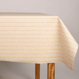 Toalha de Mesa Resinada Antimanchas Listras Pitiusa Laranja - Ribes y Casals