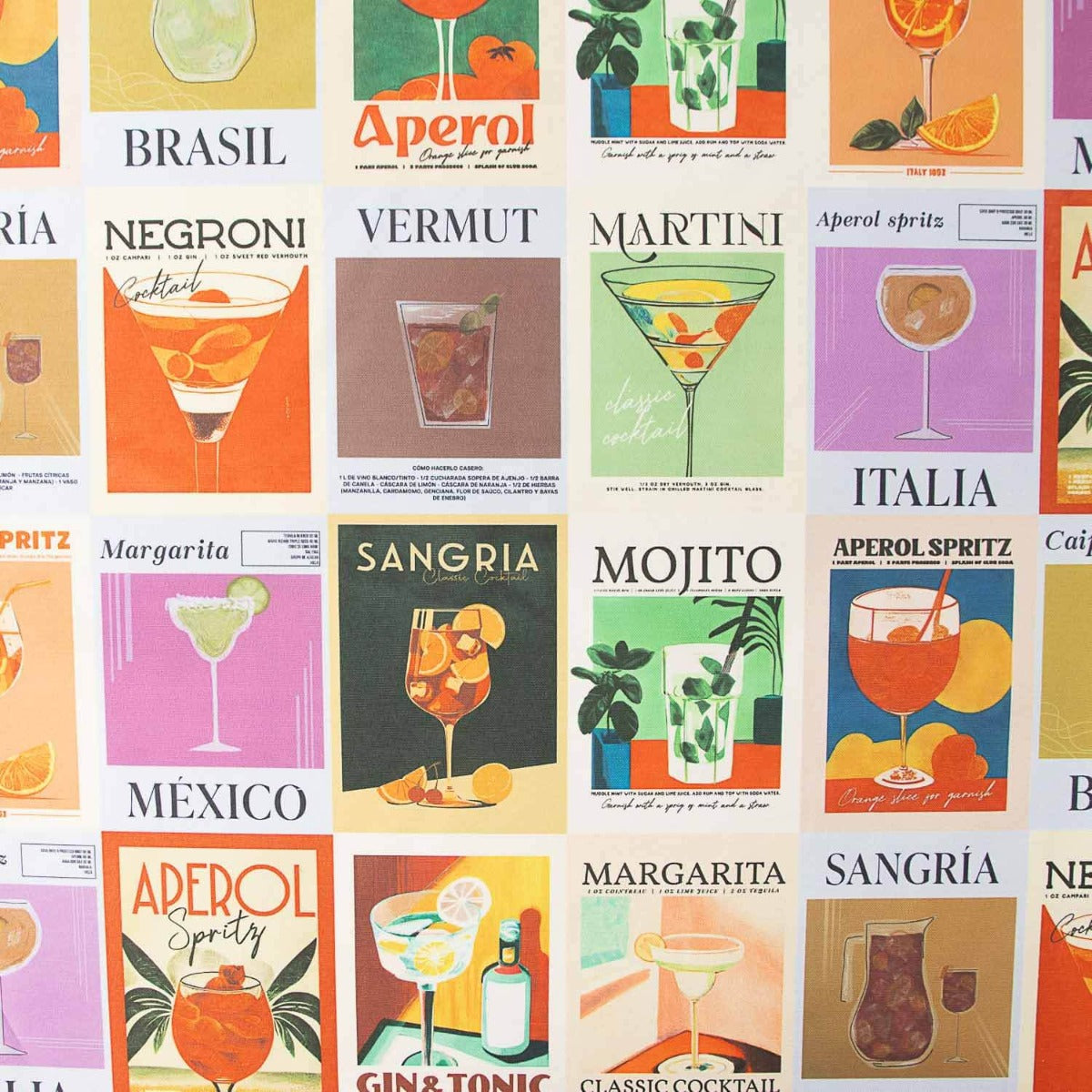 Toalhas de Mesa Multicoloridas para Coquetéis - Ribes y Casals