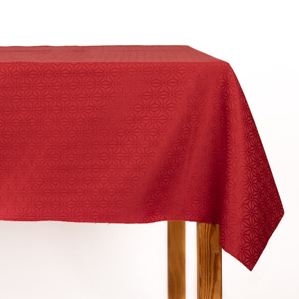 Toalhas de Mesa Jacquard Vermelho Antimanchas - Ribes y Casals